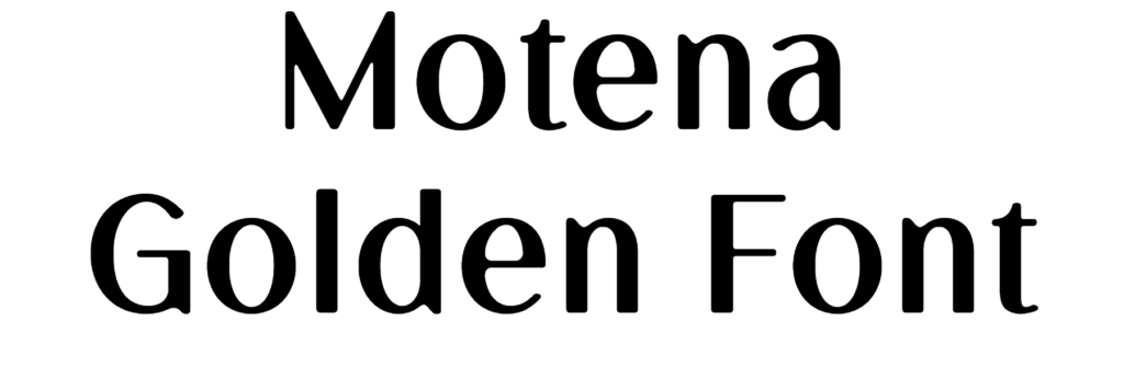 Motena Golden Font Download