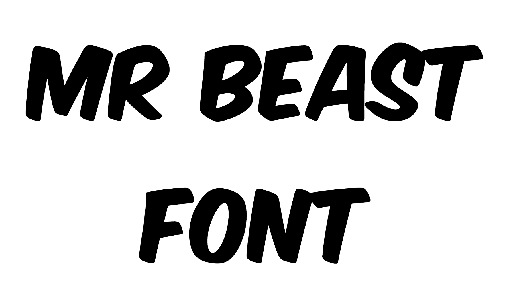Mr Beast Font Download