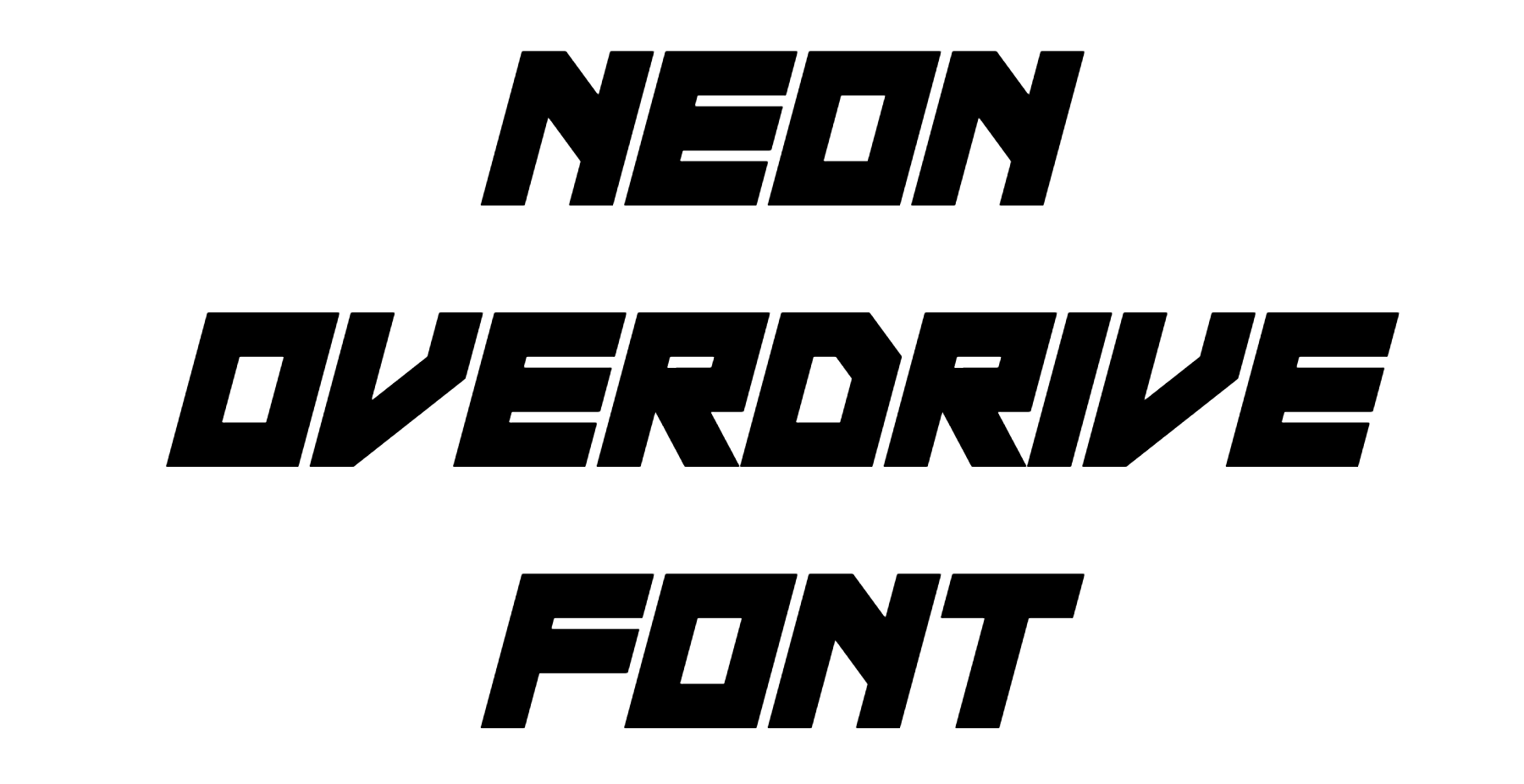 Neon Overdrive Font Download