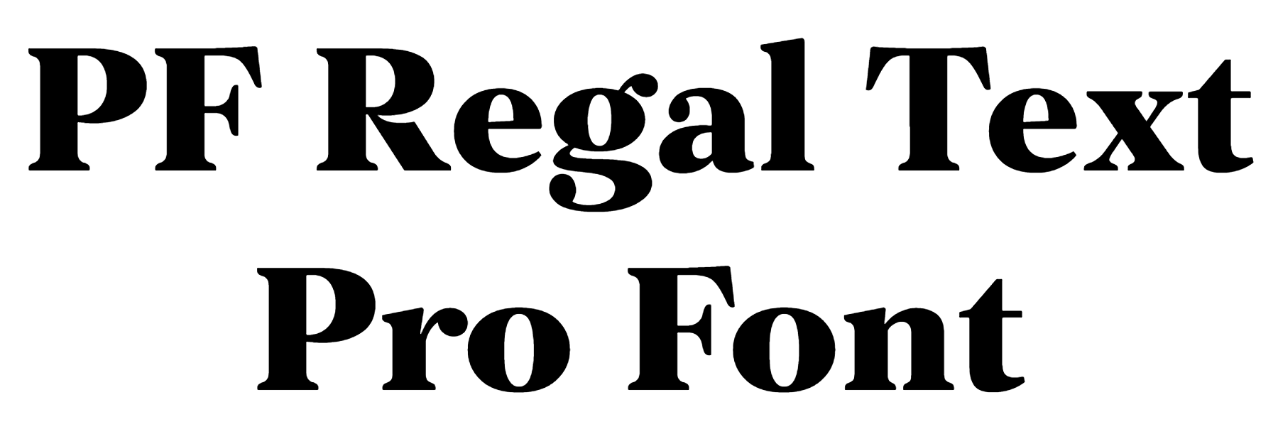 PF Regal Text Pro Font Download