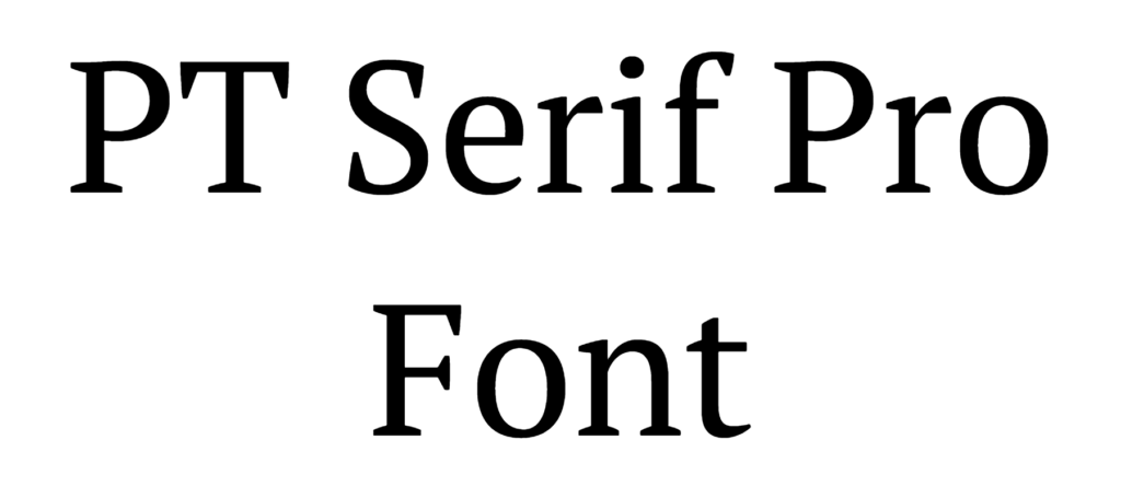 PT Serif Pro Font Download