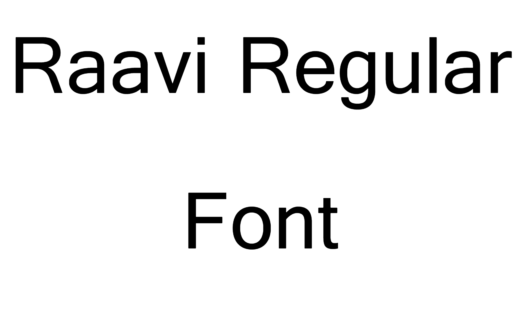 Raavi Regular Font Dafont