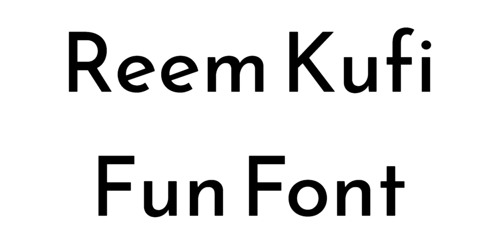Reem Kufi Fun Font Download