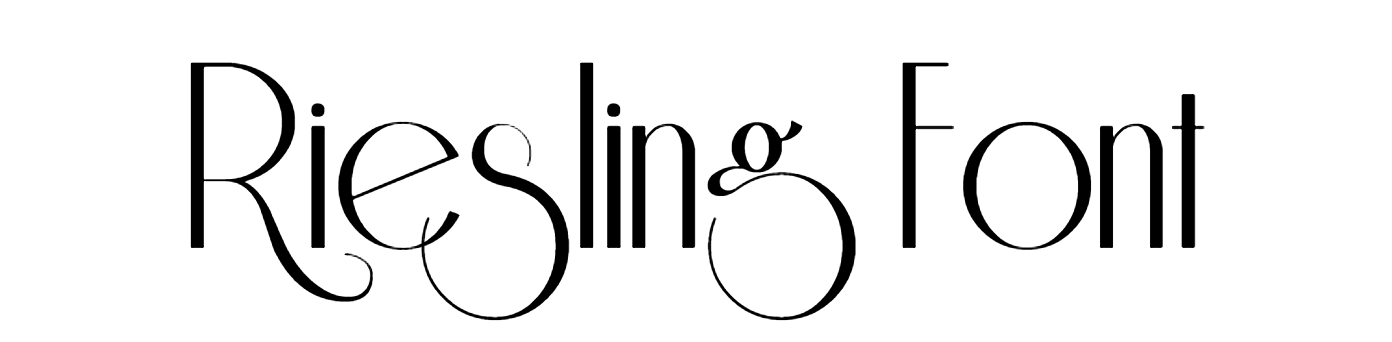 Riesling Font Download, Riesling bold