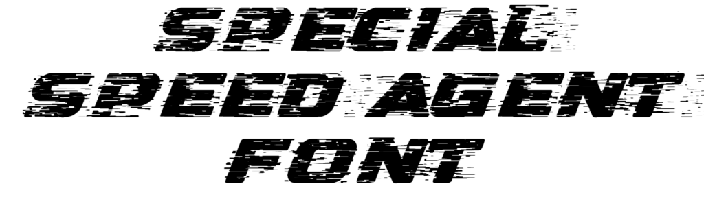 Special Speed Agent Font Download