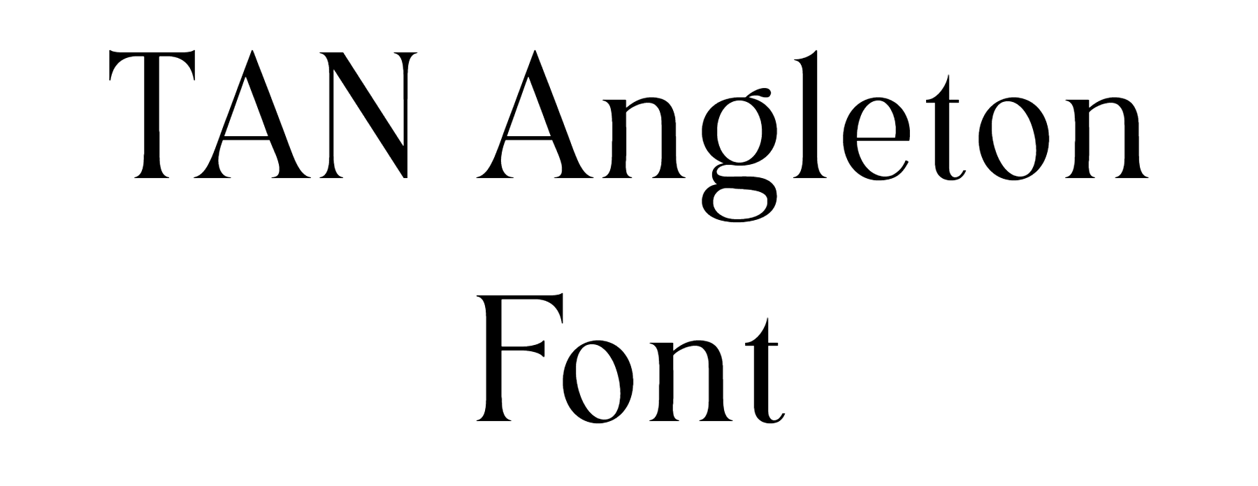 TAN Angleton Font Download