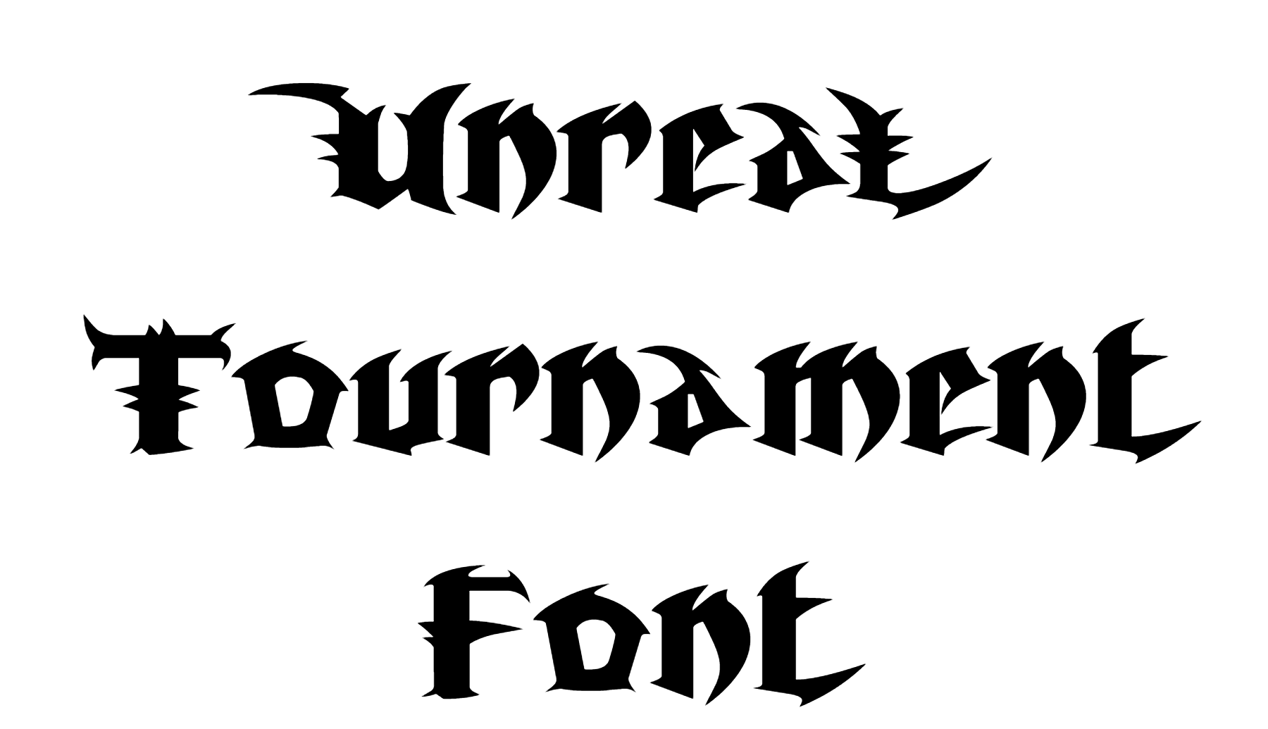 Unreal Tournament Font Download