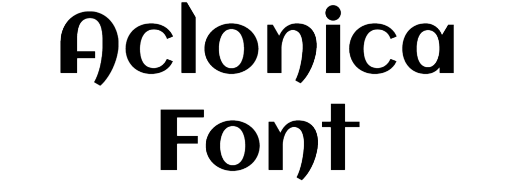 Aclonica Font Download