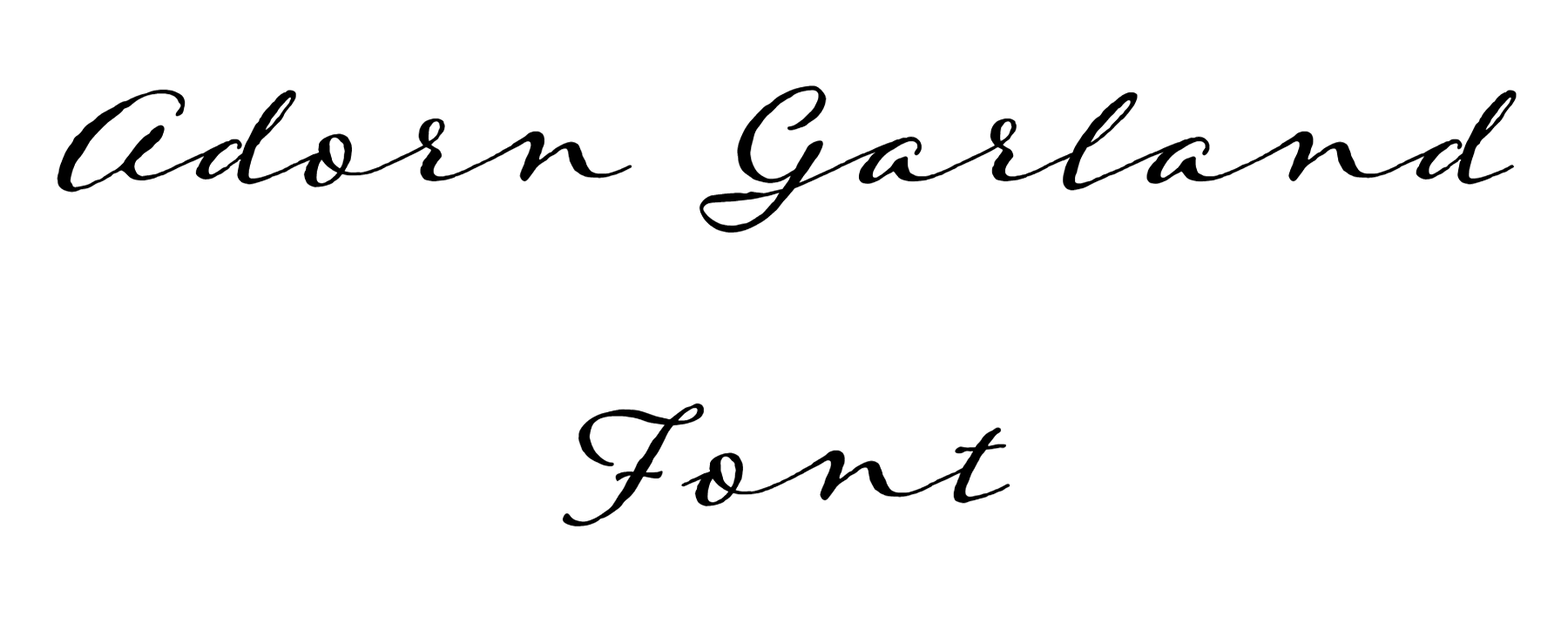 Adorn Garland Font Download