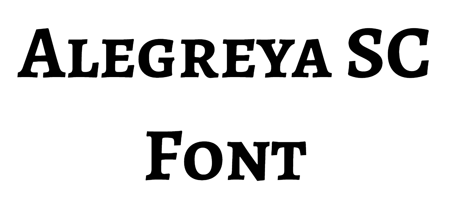 Alegreya SC Font Download