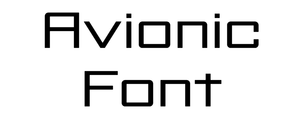 Avionic Font Download