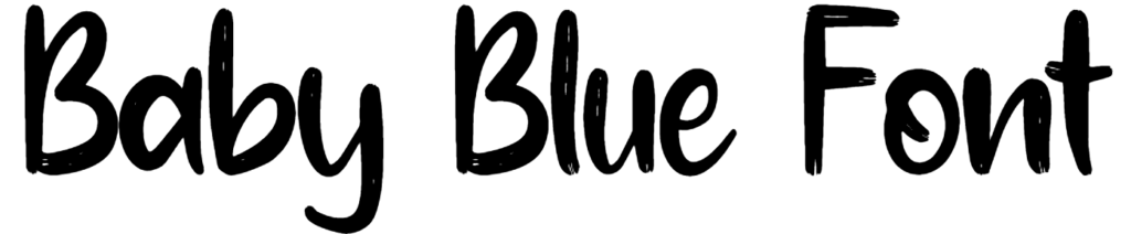 Baby Blue Font Download
