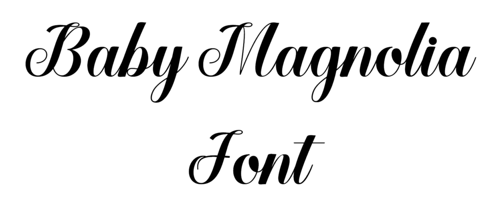 Baby Magnolia Font Download