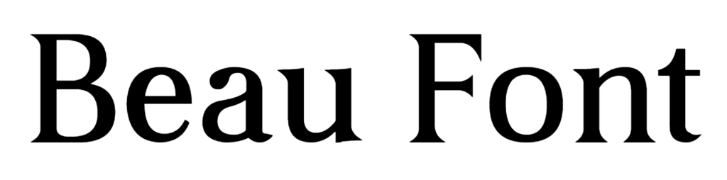 Beau Font Download