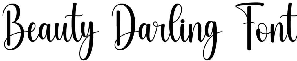 Beauty Darling Font Download