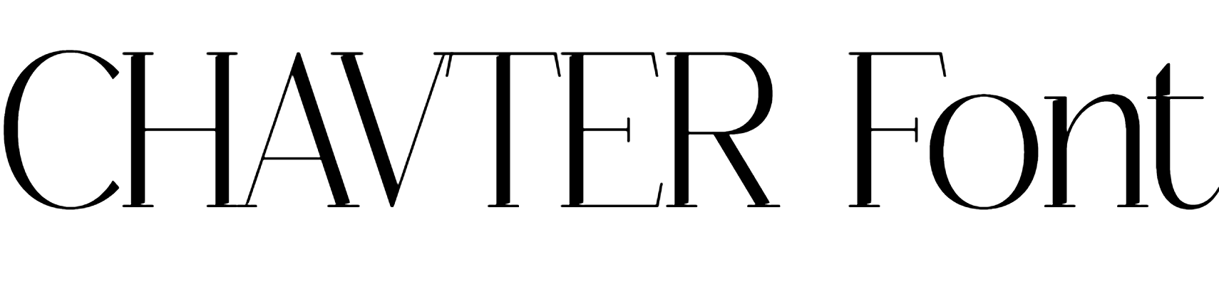 CHAVTER Font Download