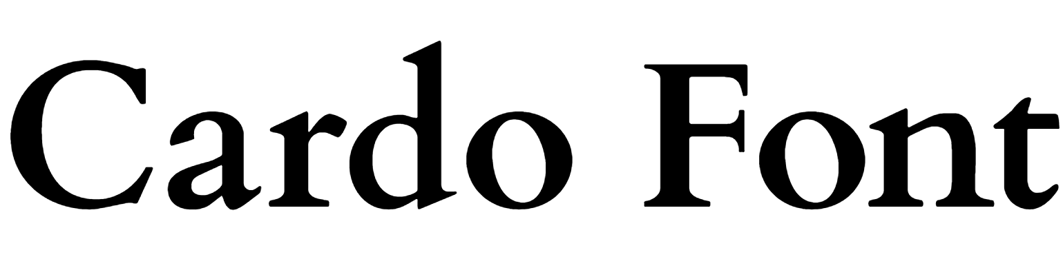 Cardo Font Download