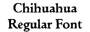 Chihuahua Regular Font Download