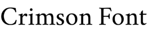 Crimson Font Download