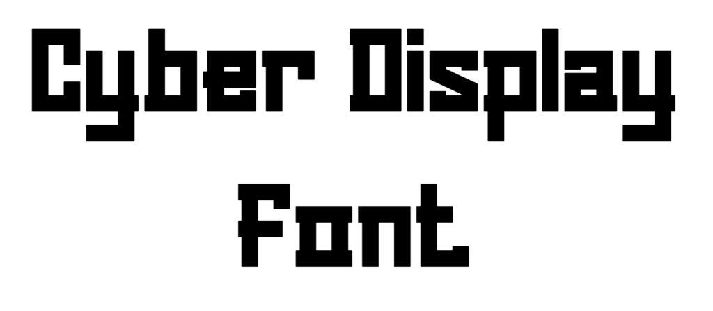 Cyber Display Font Download