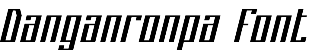 Danganronpa Font Download