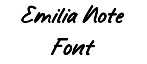 Emilia Note Font Download