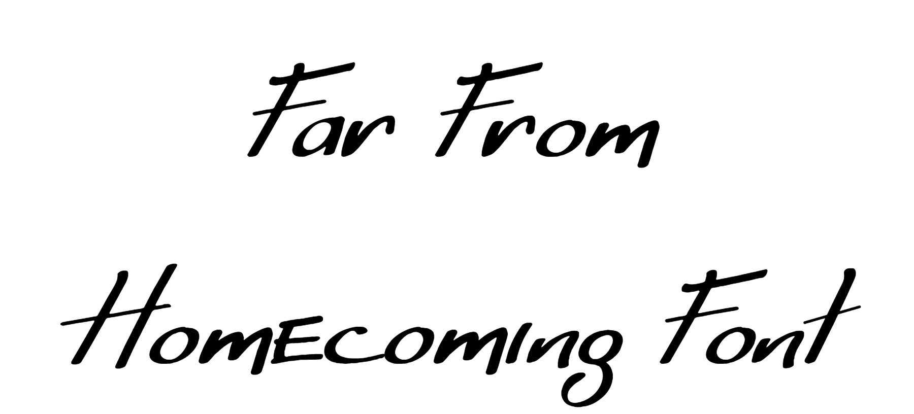 Far From Homecoming Font Download