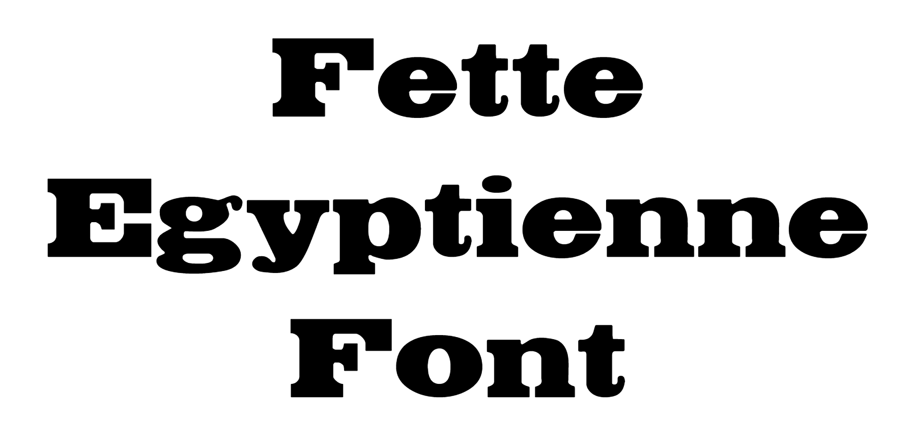 Fette Egyptienne Font Download