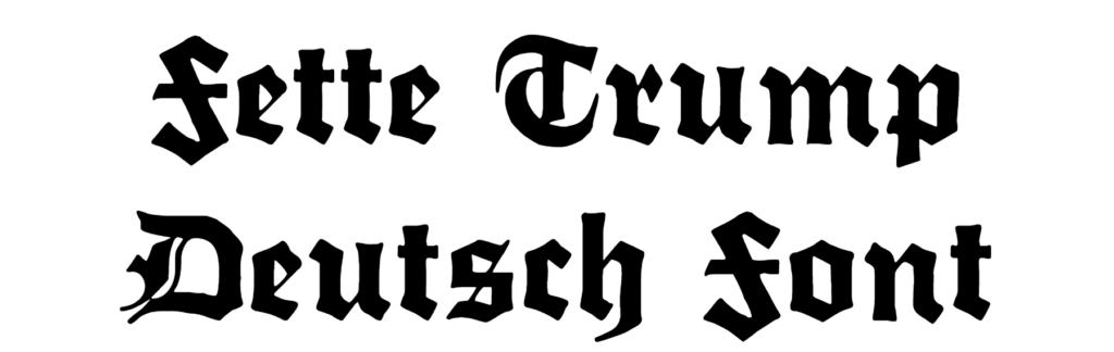 Fette Trump Deutsch Font Download