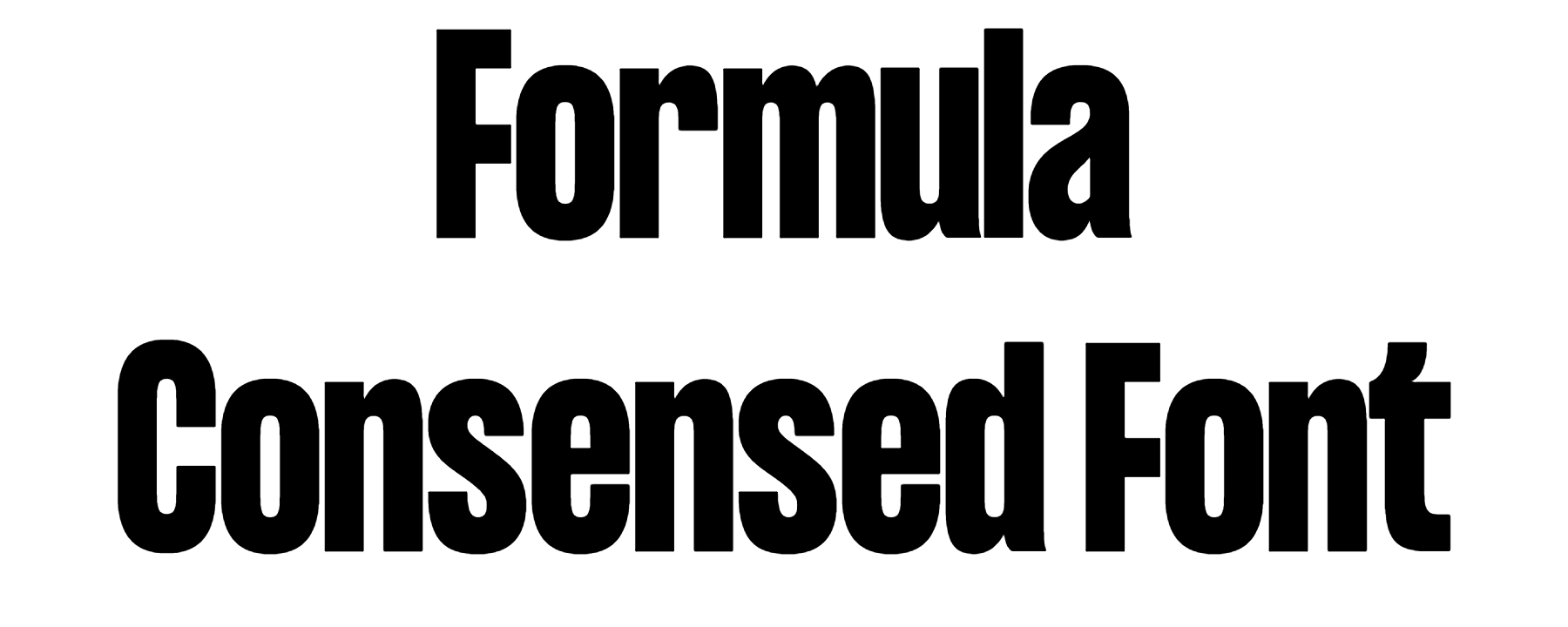 Formula Consensed Font Download
