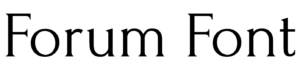 Forum Font Download