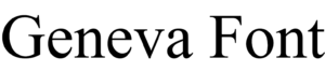 Geneva Font Download
