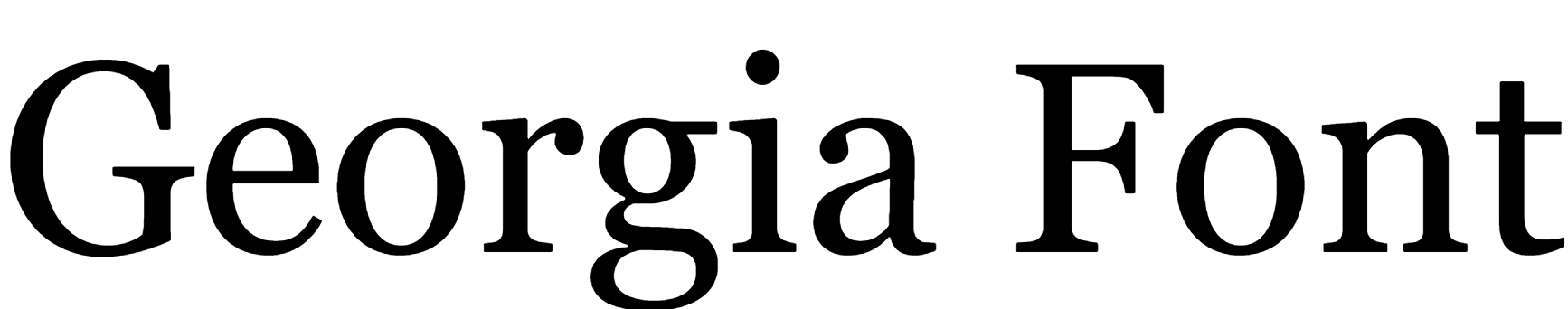 Georgia Font Download