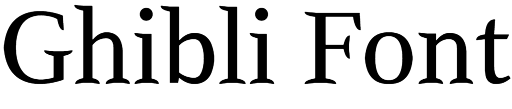 Ghibli Font Download