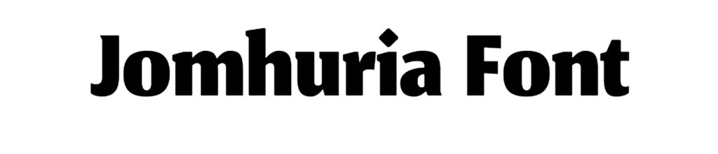 Jomhuria Font Download