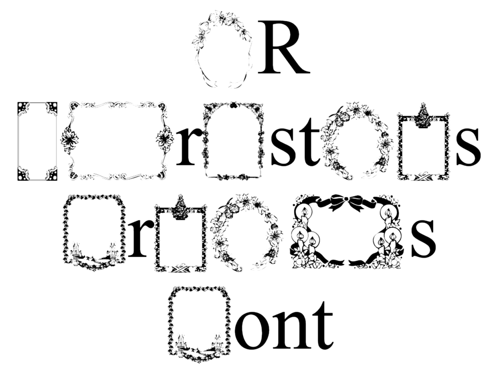 KR Christmas Frames Font Download