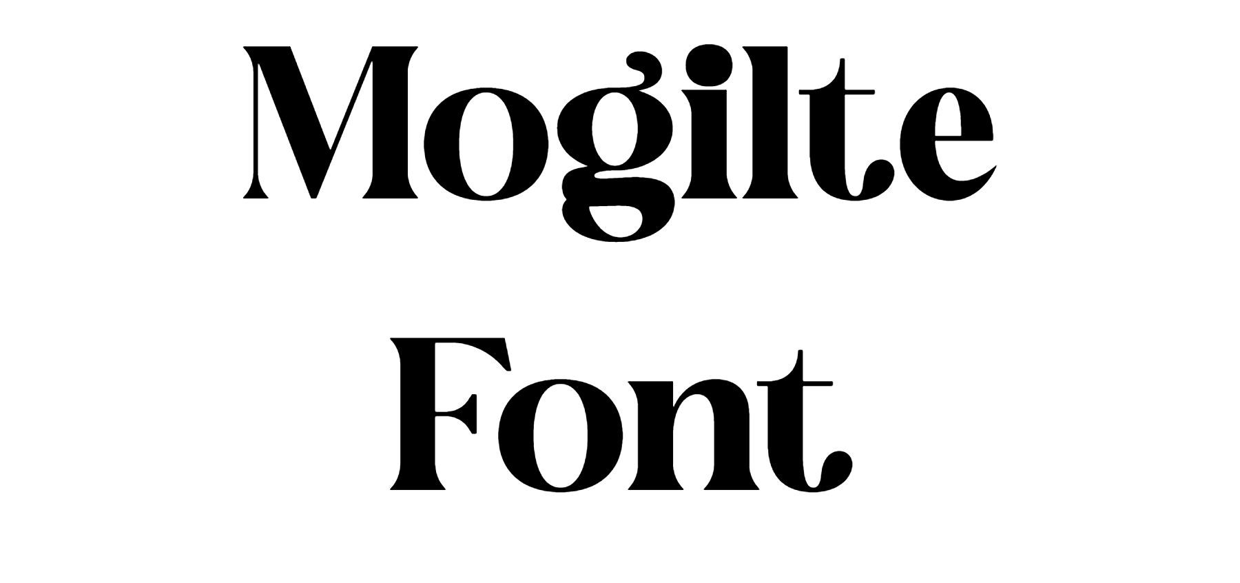Mogilte Font Download