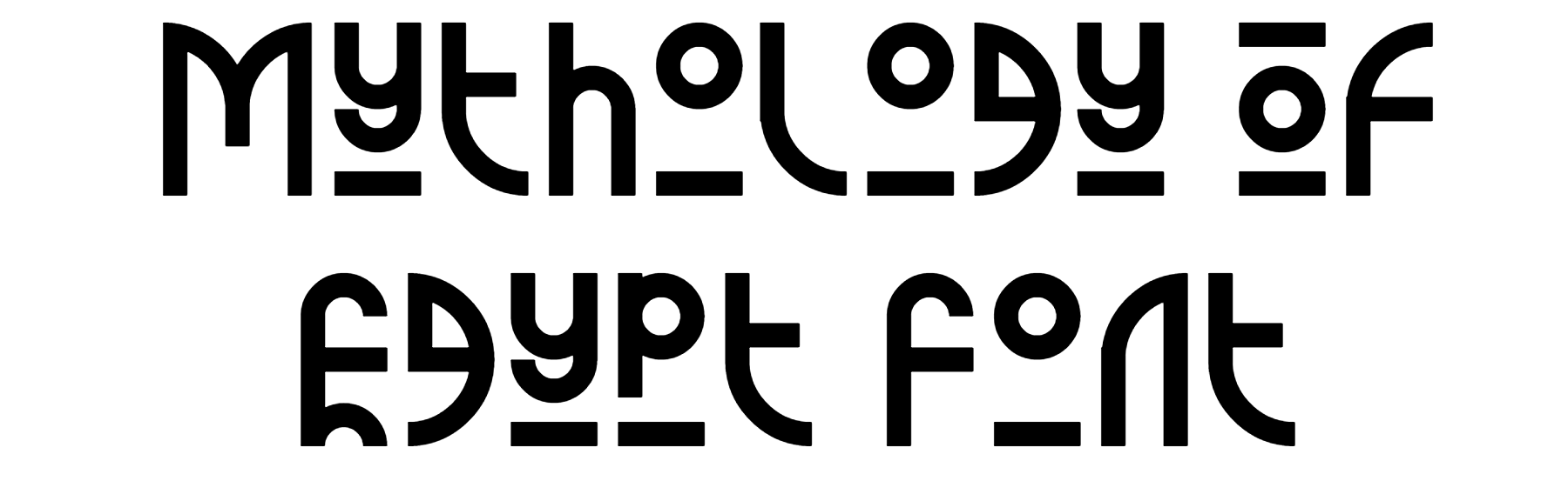 Mythology Of Egypt Font Download