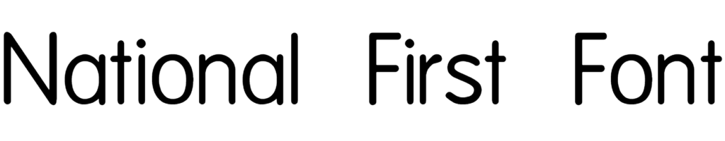 National First Font Download