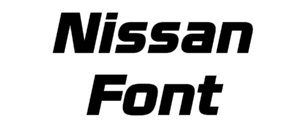 Nissan Font Download