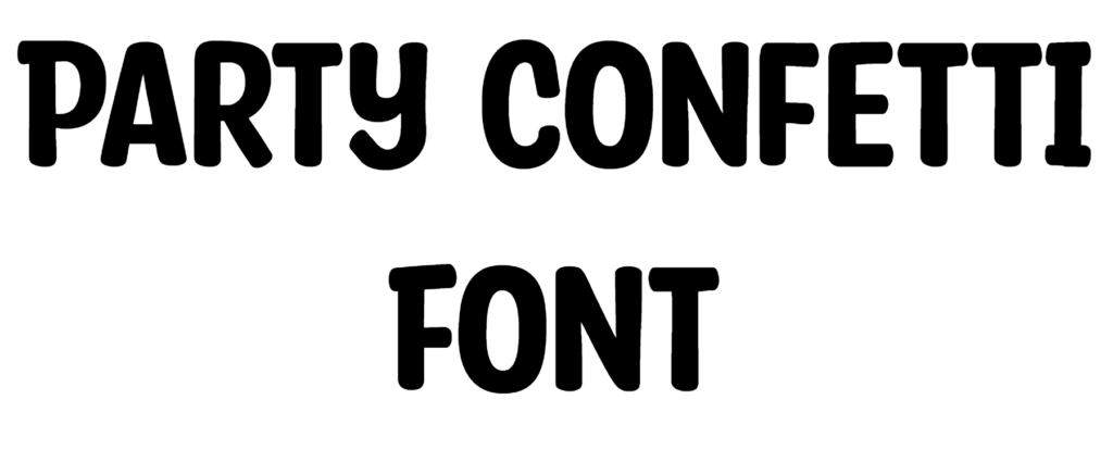 Party Confetti Font Download