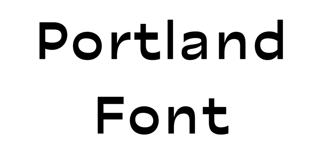 Portland Font Download