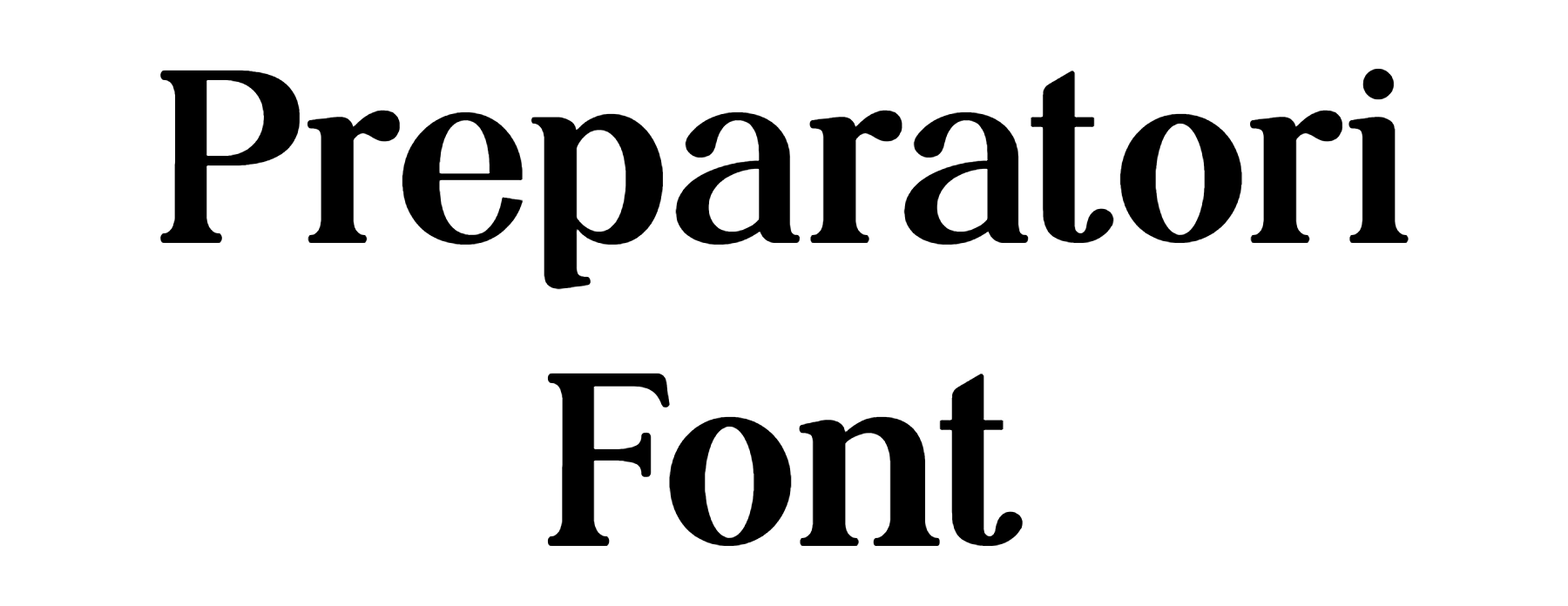 Preparatori Font Download