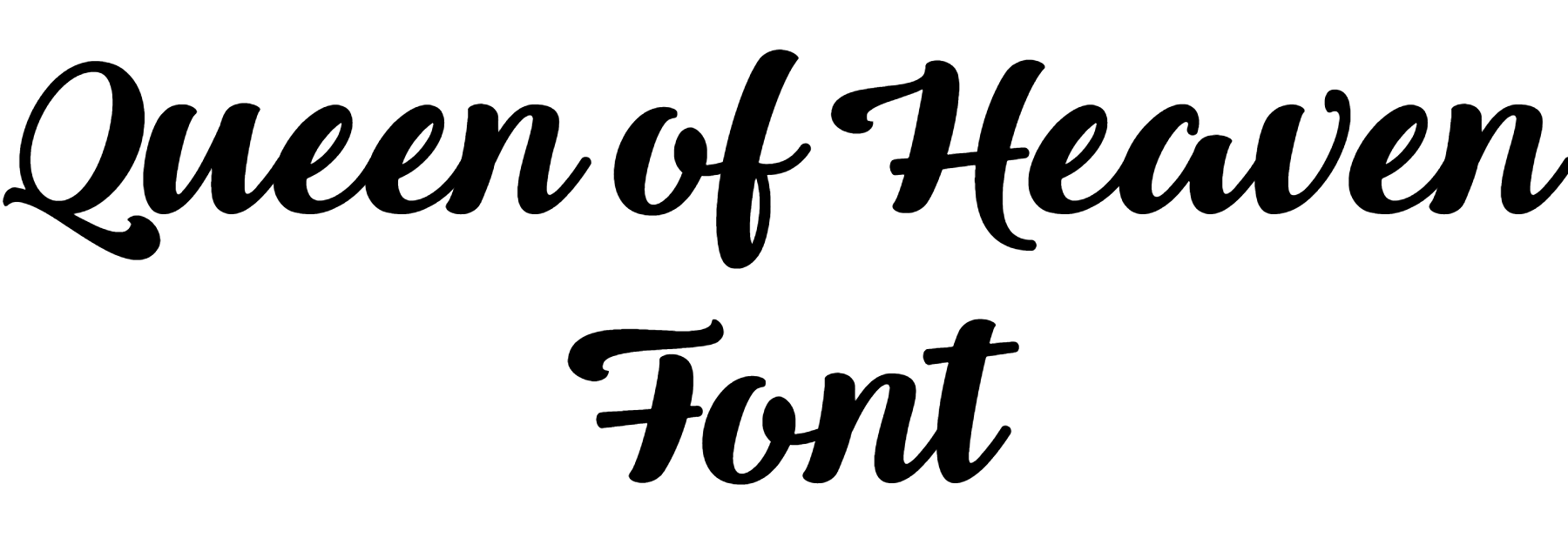 Queen of Heaven Font Download