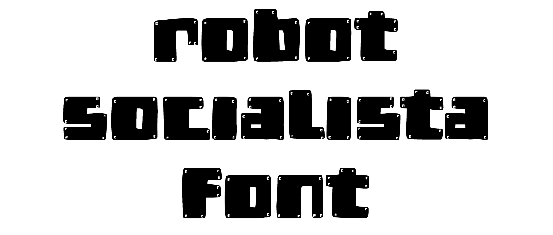 Robot Socialista Font Download