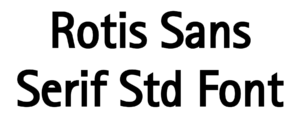 Rotis Sans Serif Std Font Download