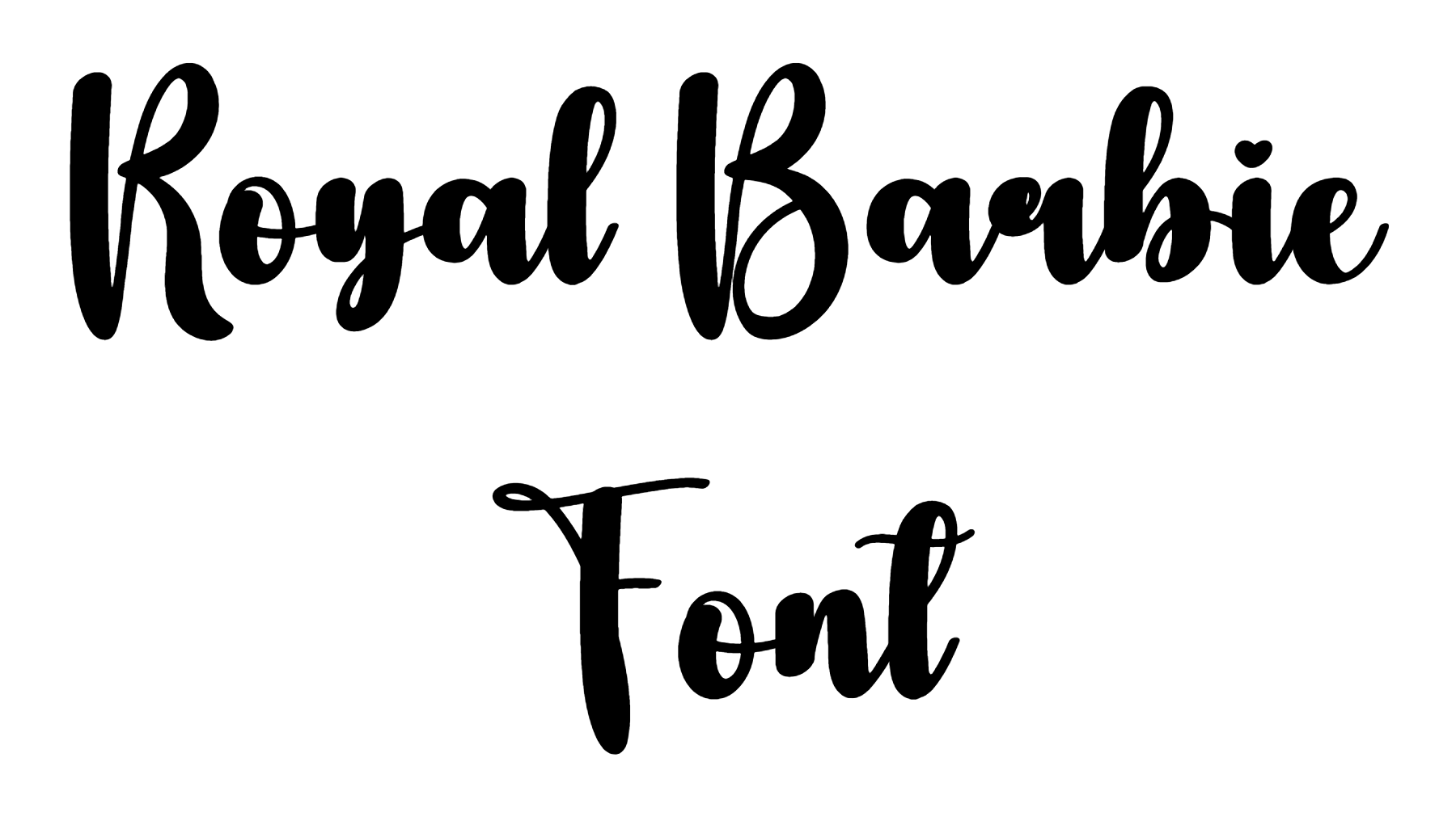 Royal Barbie Font Download