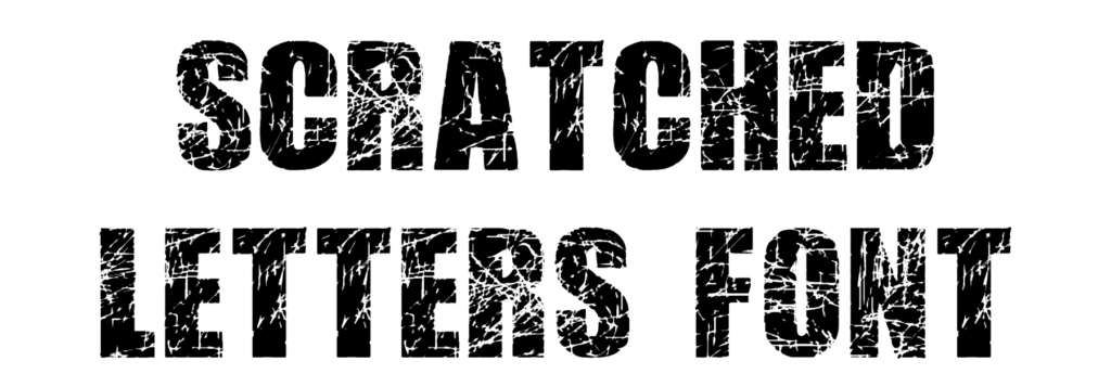 Scratched Letters Font Download