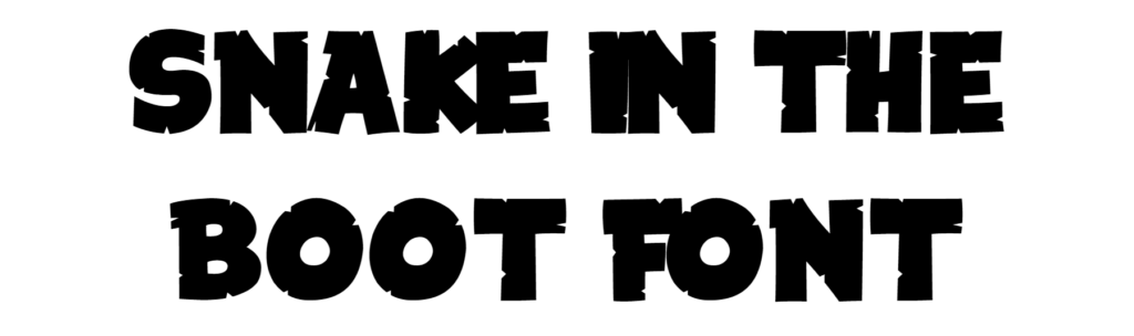Snake in the Boot Font Download