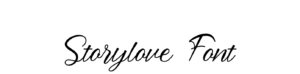Storylove Font Download